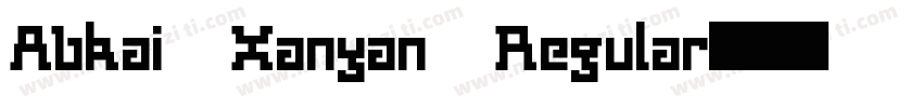 Abkai Xanyan Regular字体转换